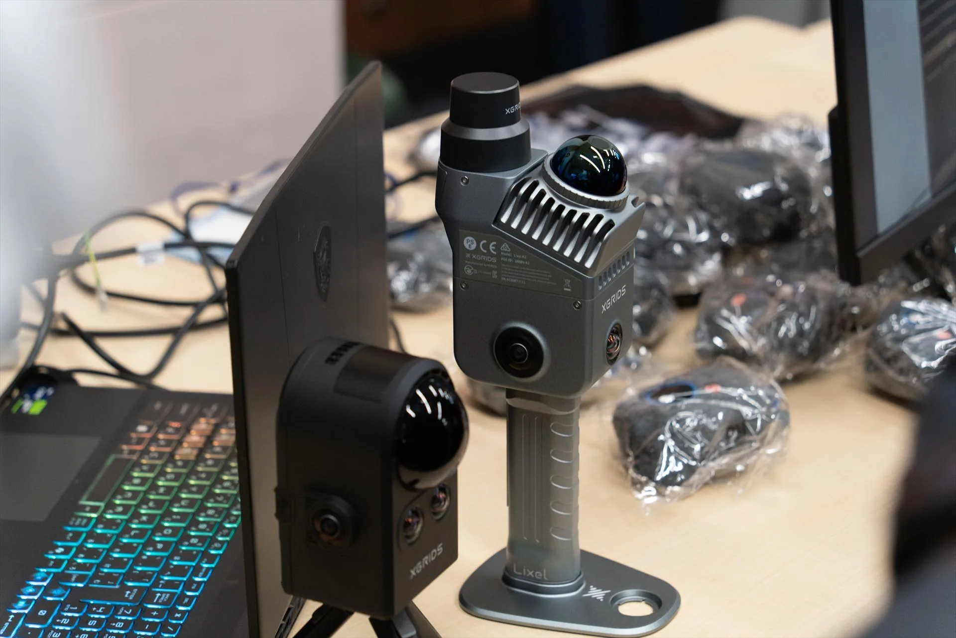 The XGRIDS Lixel K2 rental kit laid out
